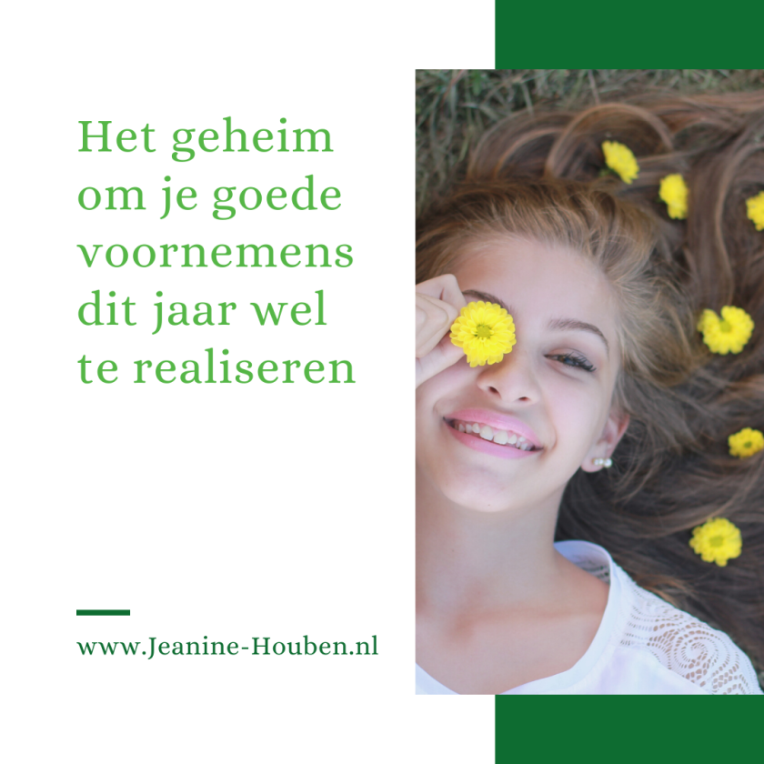Goede voornemens wél realiseren